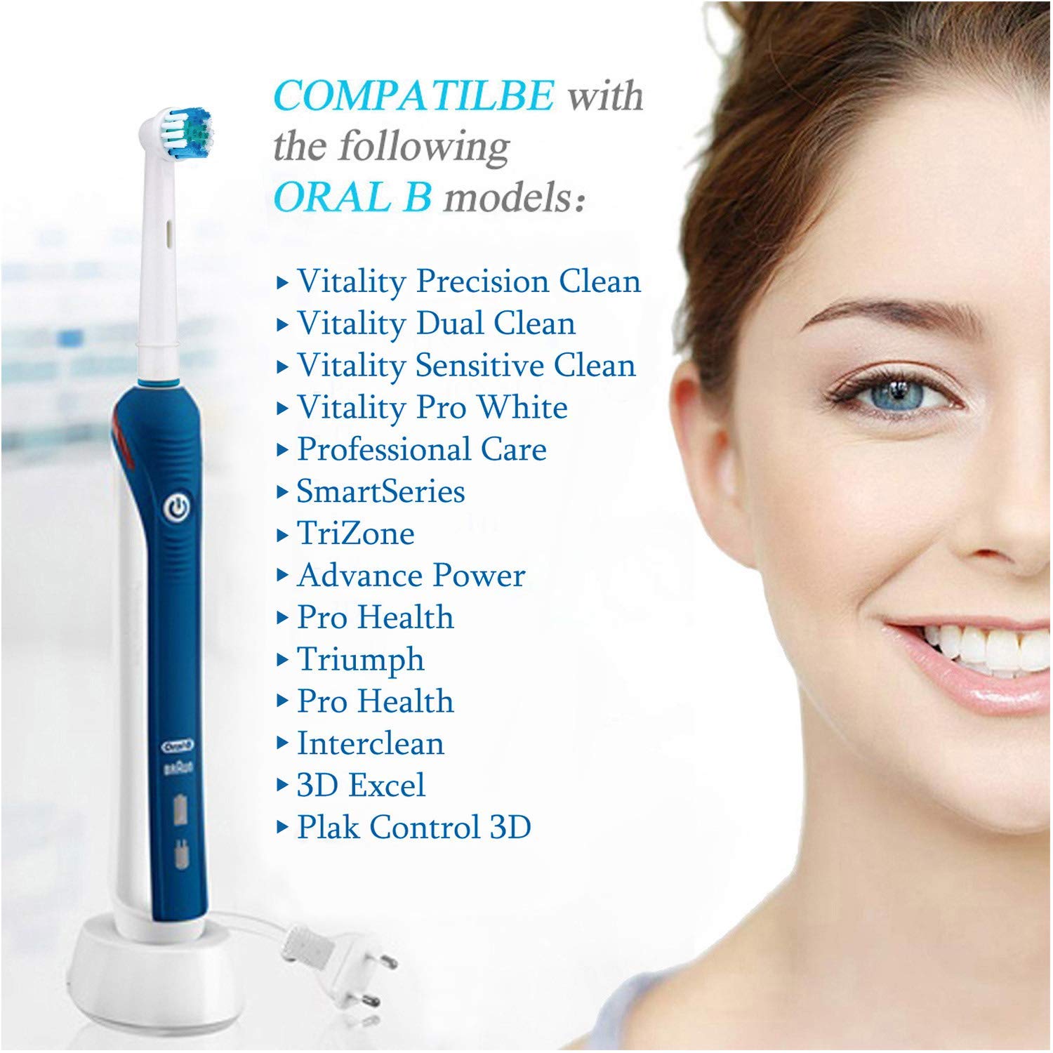 HANNEA Replacement Toothbrush Heads Precision Clean Brush Heads Replacement Refills for Braun Oral-B Electric Rechargeable Toothbrushes, Pack of 12 HANNEA Replacement Toothbrush Heads Precision Clean Brush Heads Replacement Refills for Braun Oral-B Electric Rechargeable Toothbrushes, Pack of 12
